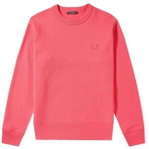 Acne Studios Fairview Face Crew Sweat Pink size XXS